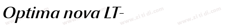 Optima nova LT字体转换